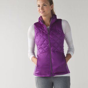 Lululemon Down For Run Quilted Puffer Running Vest size 4 women